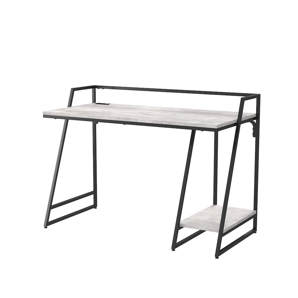 Sanue Metal Writing Desk with USB. Picture 1