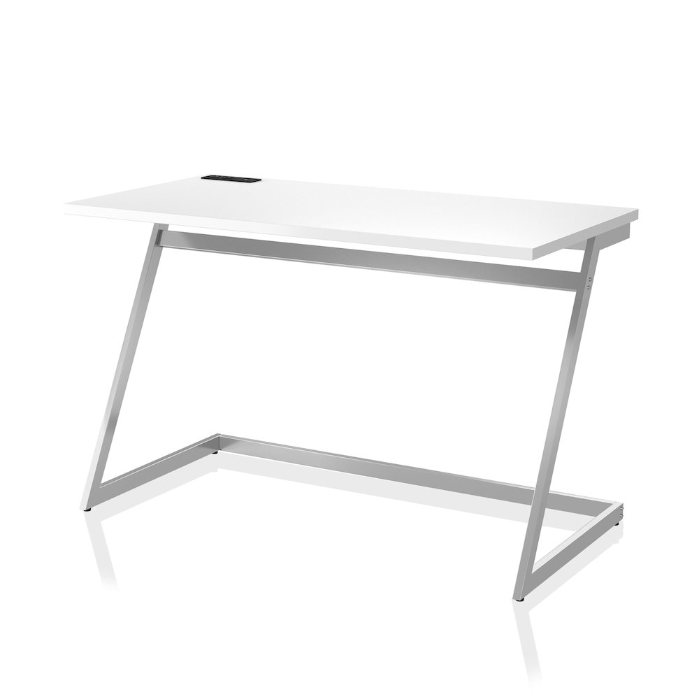 Cornica Metal Writing Desk with USB. Picture 1