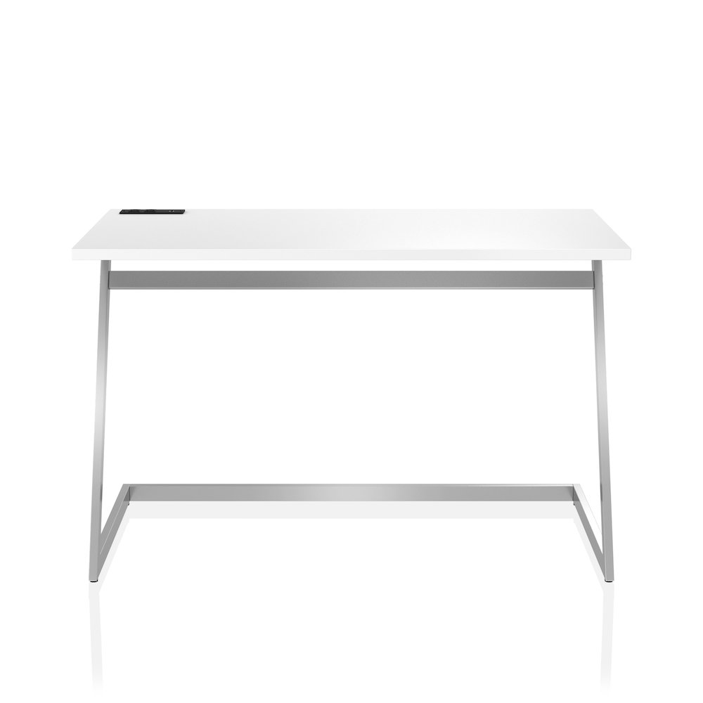 Cornica Metal Writing Desk with USB. Picture 2