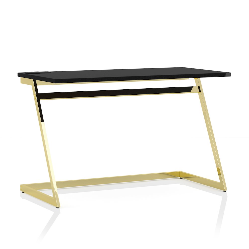 Cornica Metal Writing Desk with USB. Picture 1