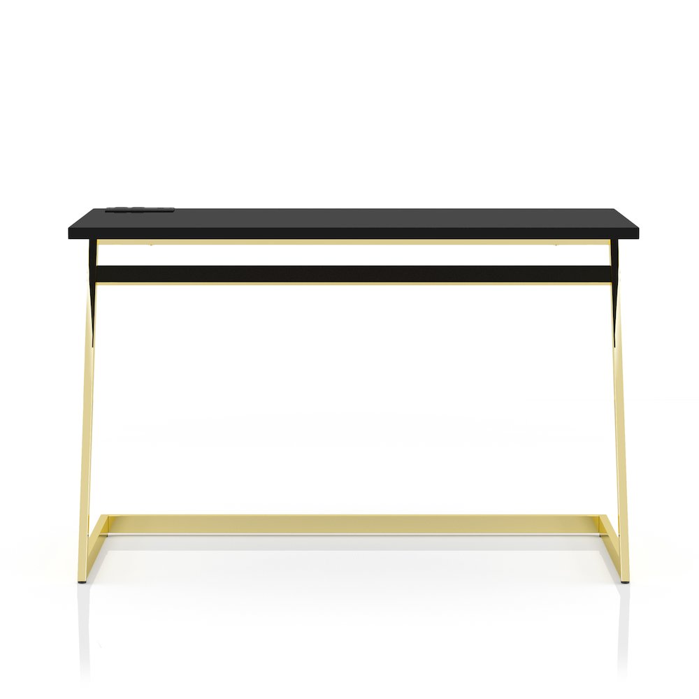 Cornica Metal Writing Desk with USB. Picture 2