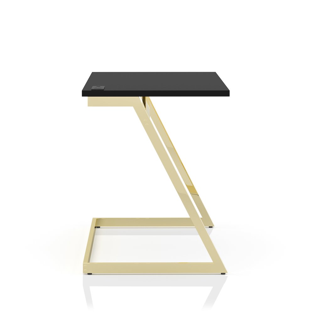 Cornica Metal Writing Desk with USB. Picture 3