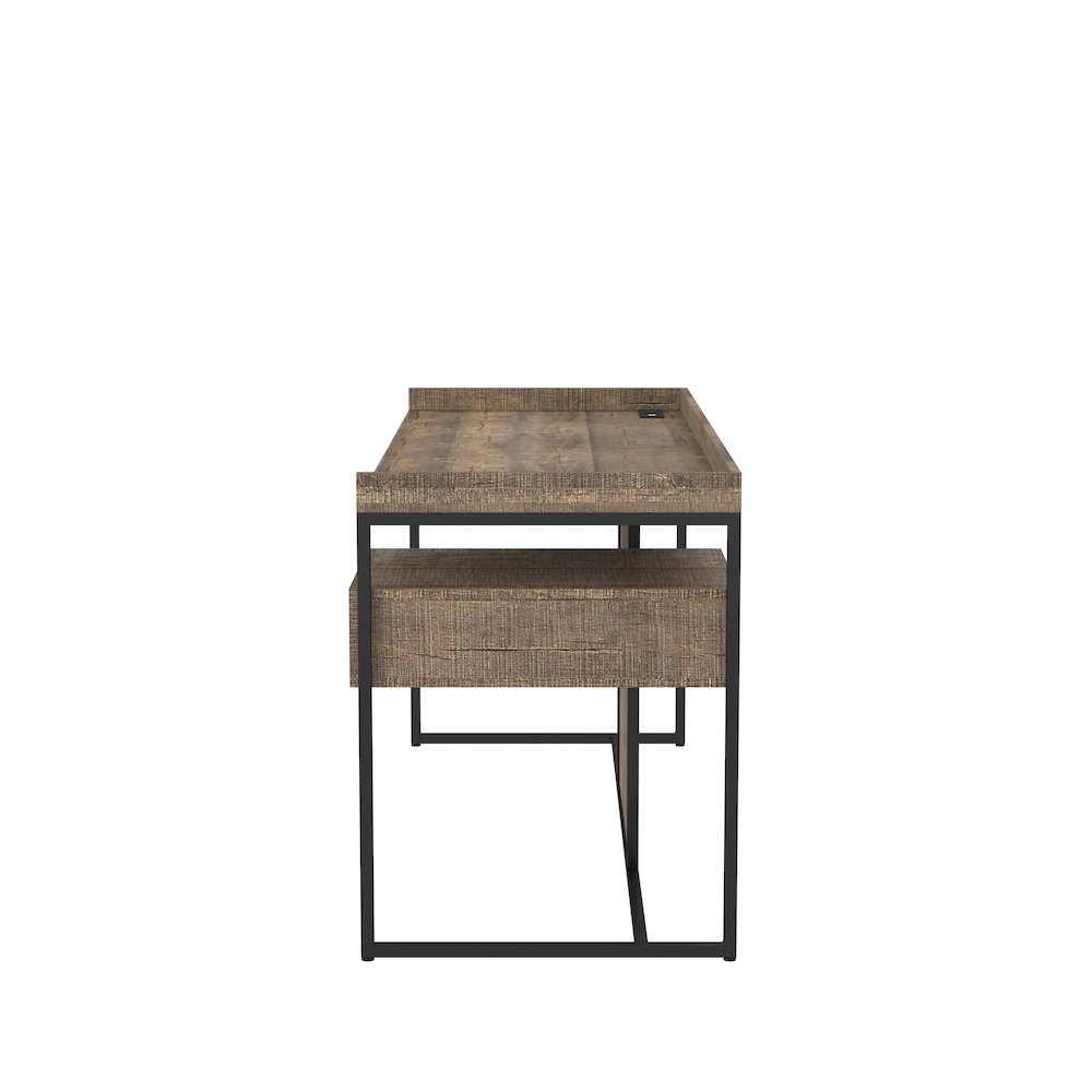 Trela Wood Writing Desk with USB Plug. Picture 3