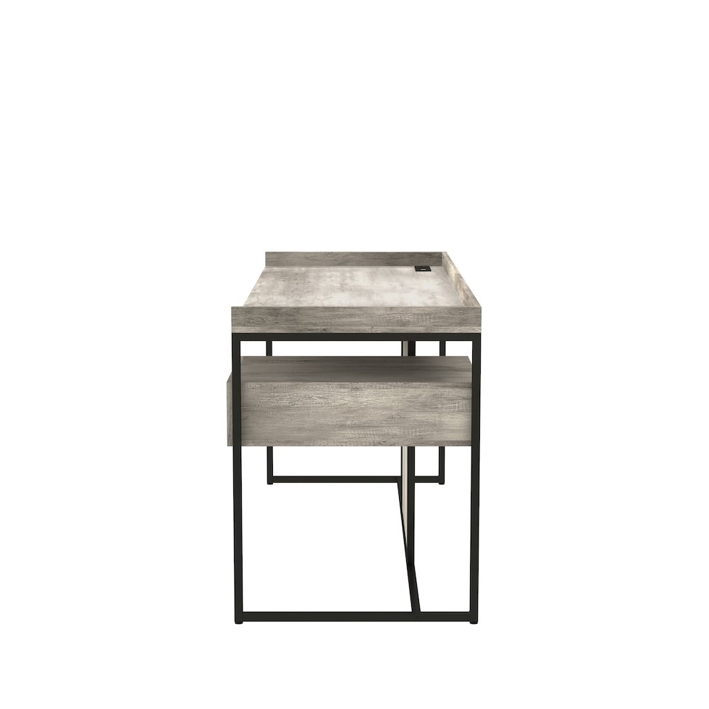 Trela Wood Writing Desk with USB Plug. Picture 3