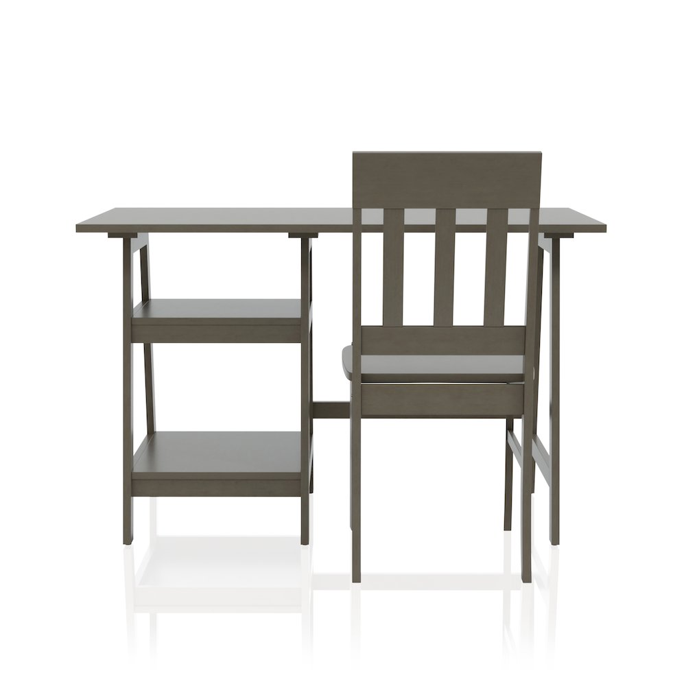 Prenna Wood 2-Piece Writing Desk and Chair Set. Picture 2