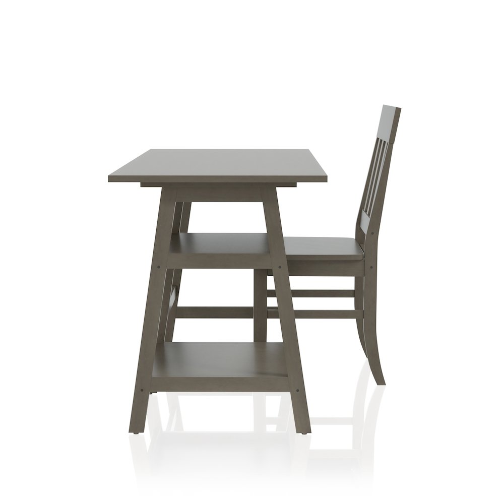 Prenna Wood 2-Piece Writing Desk and Chair Set. Picture 3