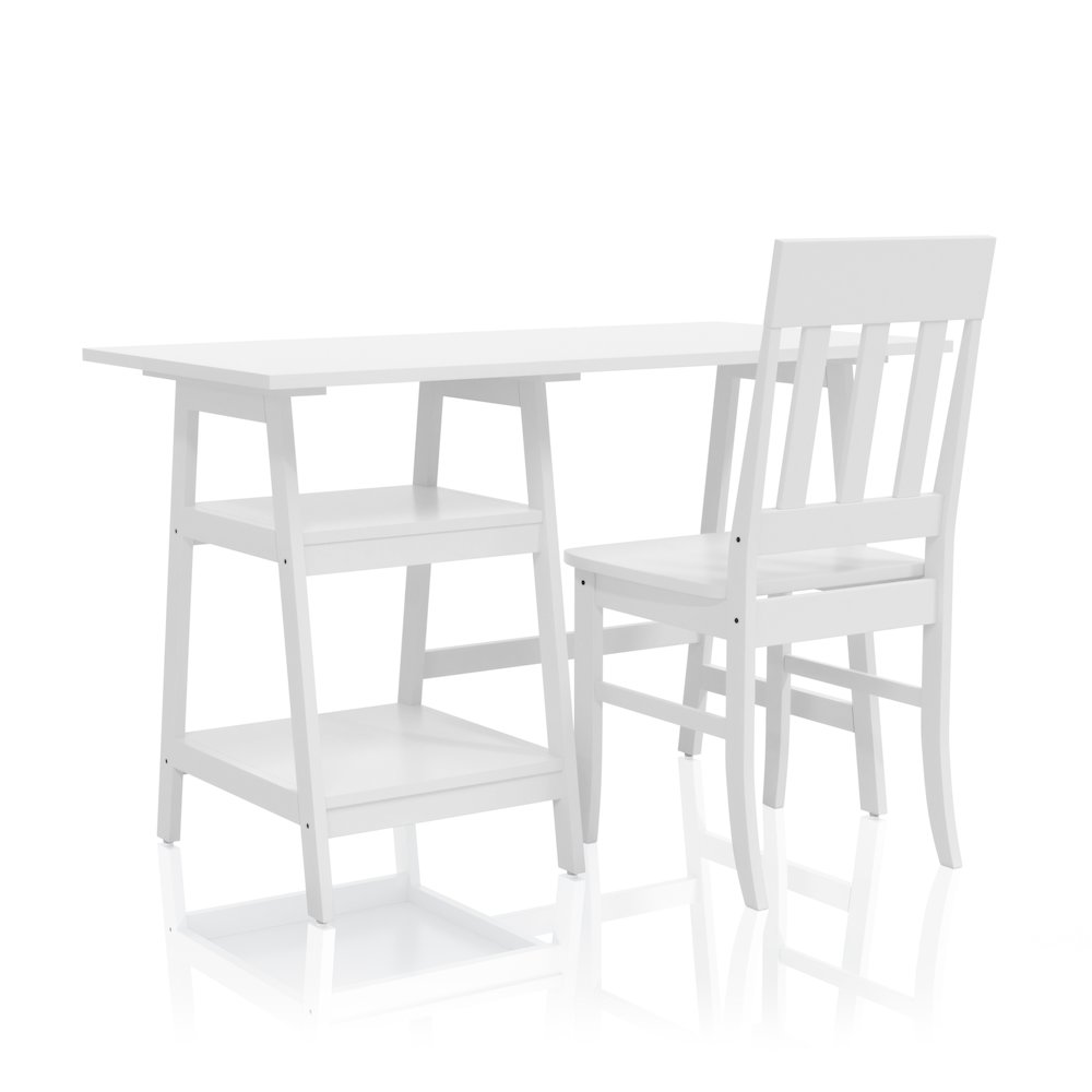 Prenna Wood 2-Piece Writing Desk and Chair Set. Picture 1