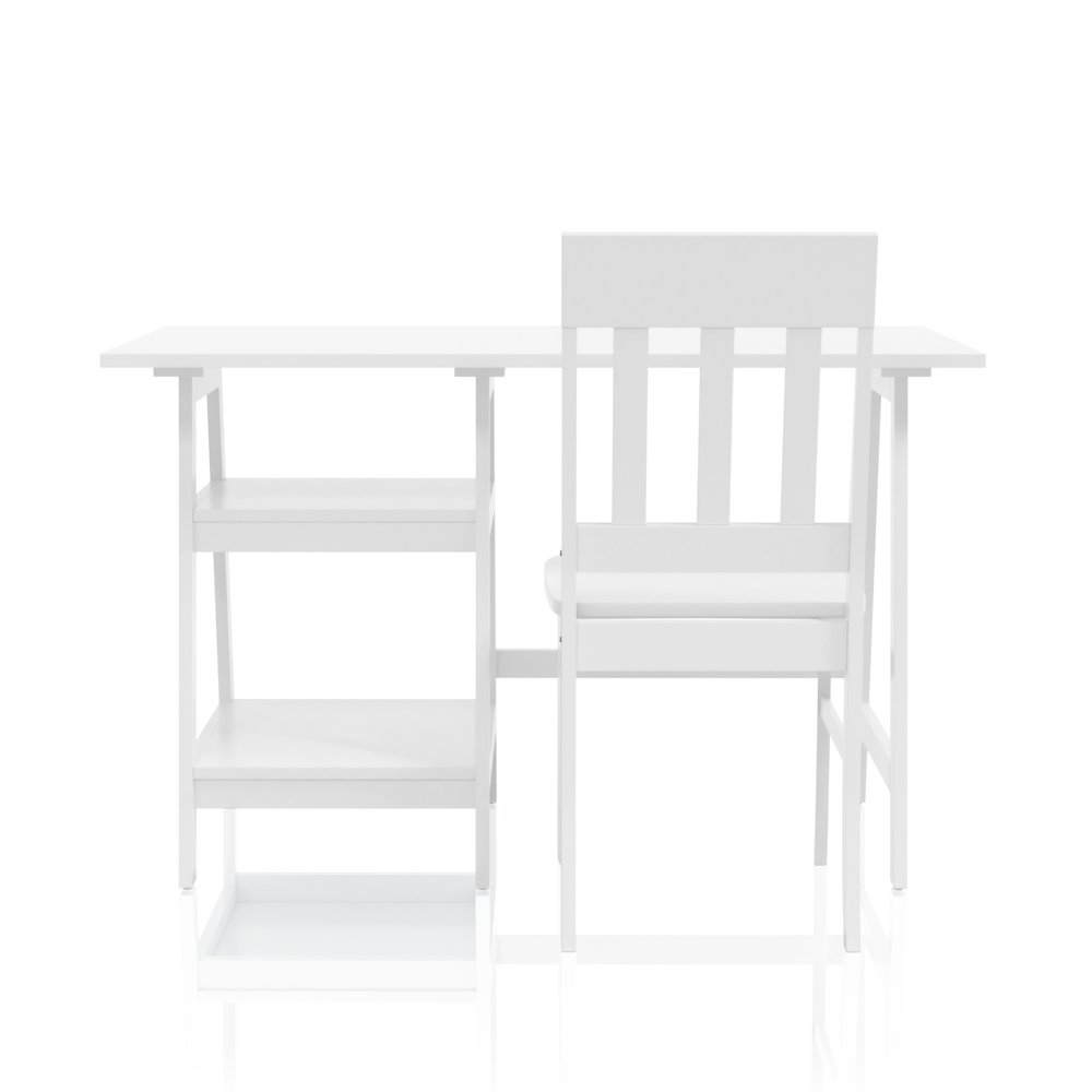 Prenna Wood 2-Piece Writing Desk and Chair Set. Picture 2