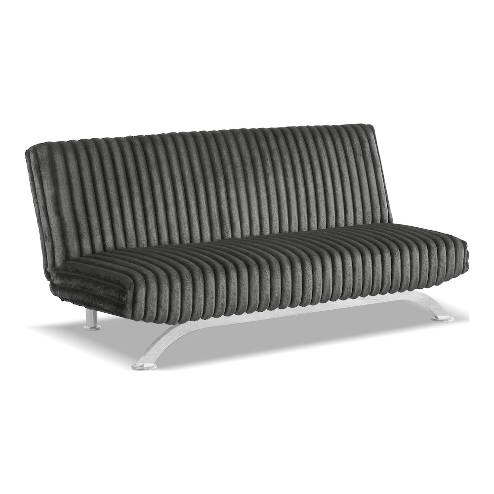 Sturon Upholstered Fabric Futon Sofa Bed. Picture 1