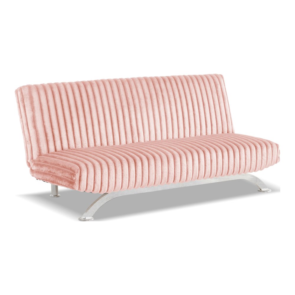 Sturon Upholstered Fabric Futon Sofa Bed. Picture 1