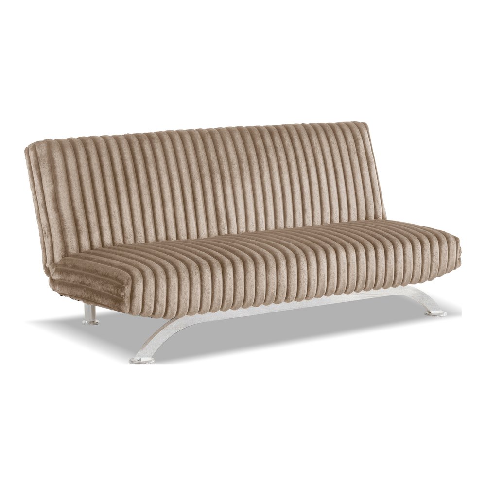 Sturon Upholstered Fabric Futon Sofa Bed. Picture 1