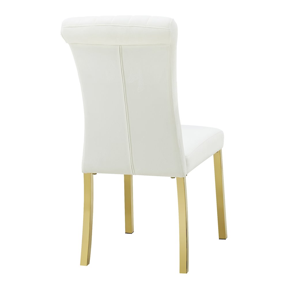 Stellas Stainless Steel Upholstered Side Chairs (Set of 2). Picture 3