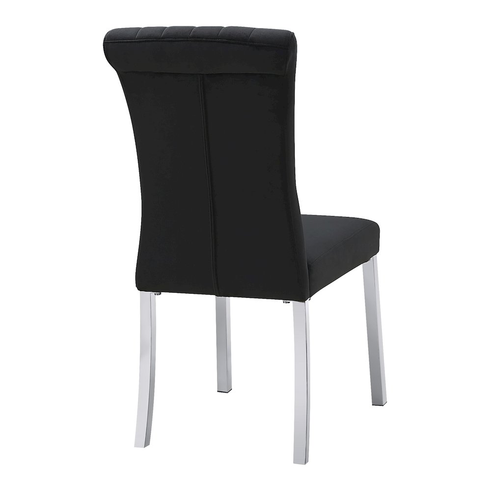 Stellas Stainless Steel Upholstered Side Chairs (Set of 2). Picture 3