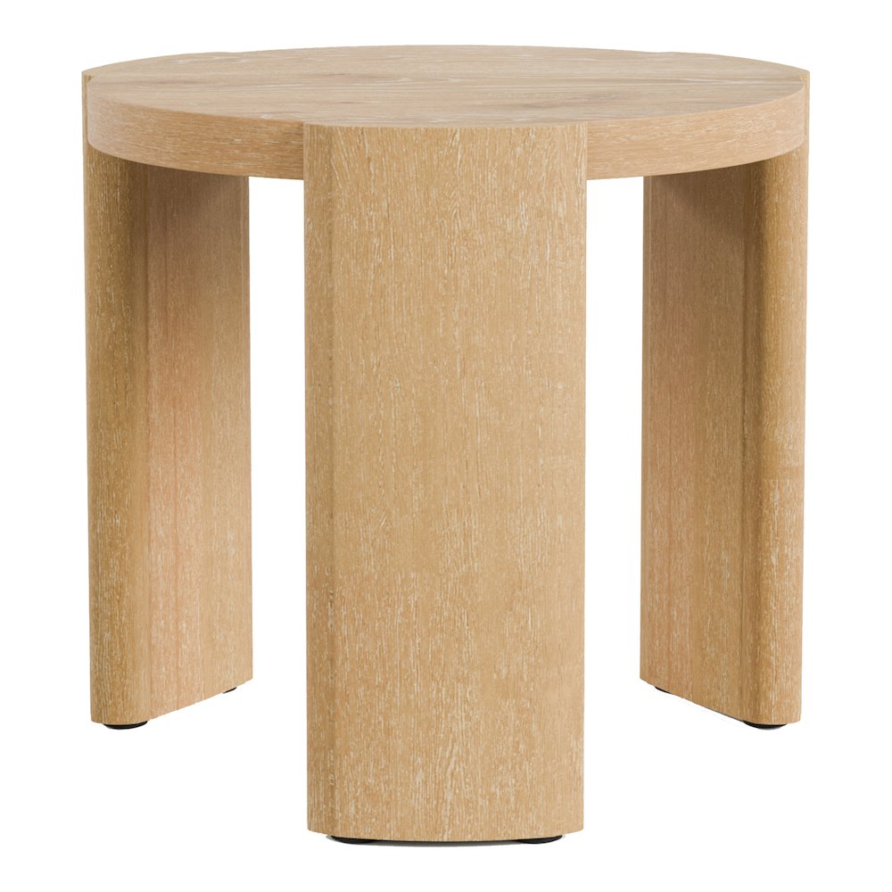 Honora 2-Piece Modern Oak Wood Round Coffee Table Set. Picture 3
