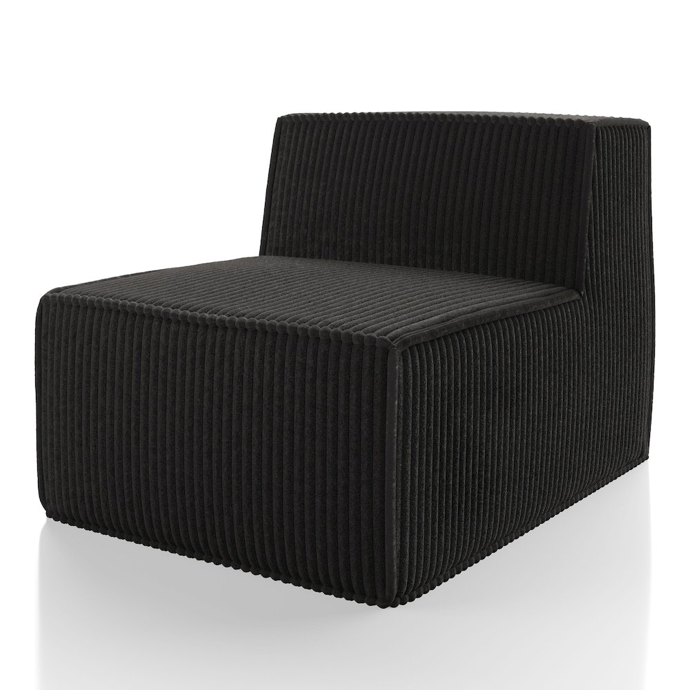 Winkler Chenille Modular Armless Chair. Picture 1