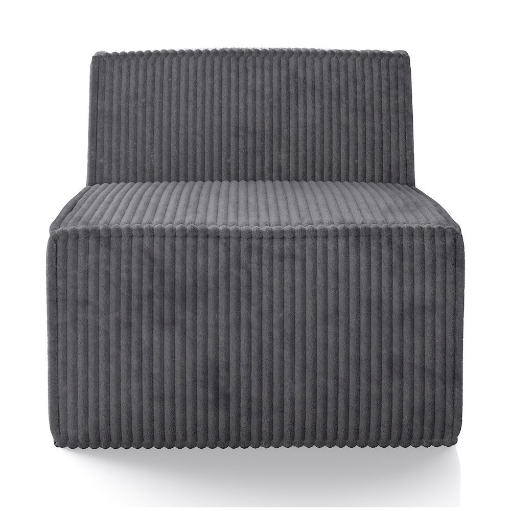 Winkler Chenille Modular Armless Chair. Picture 2