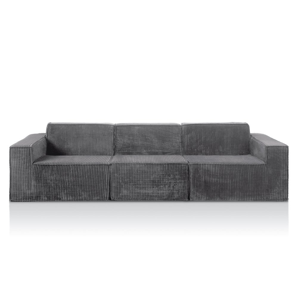 Winkler 112.5" Chenille High-Density Foam Modular Sofa. Picture 2