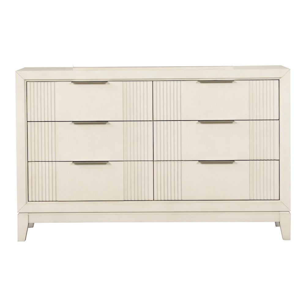 Quinby Antique White 6-Drawer Dresser. Picture 2