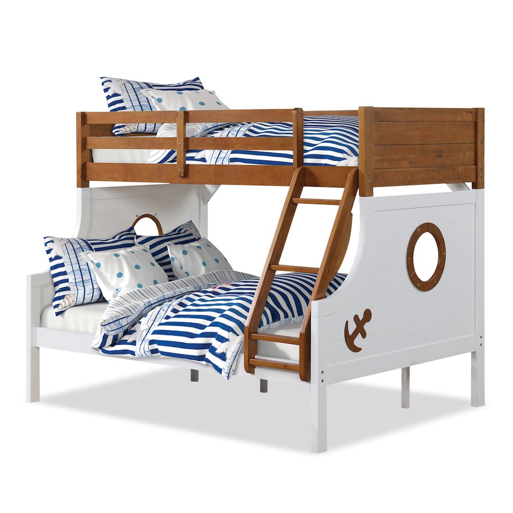Dranden Solid Wood Twin over Full Bunk Bed. Picture 1