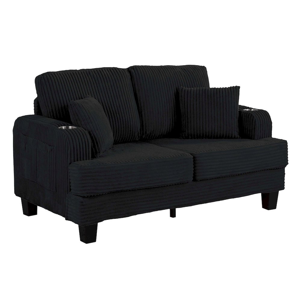 Kasin 2-Piece Chenille Living Room Set with USB Ports. Picture 2