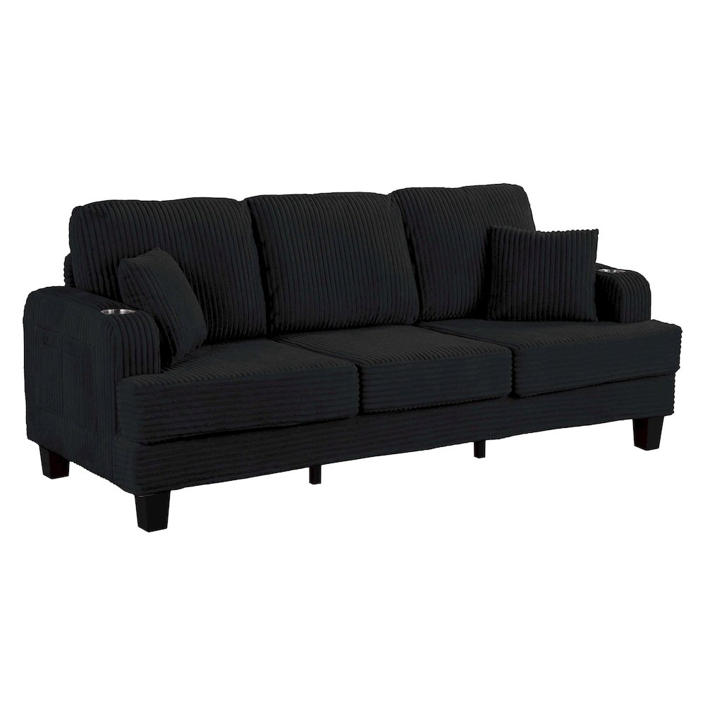 Kasin 2-Piece Chenille Living Room Set with USB Ports. Picture 3