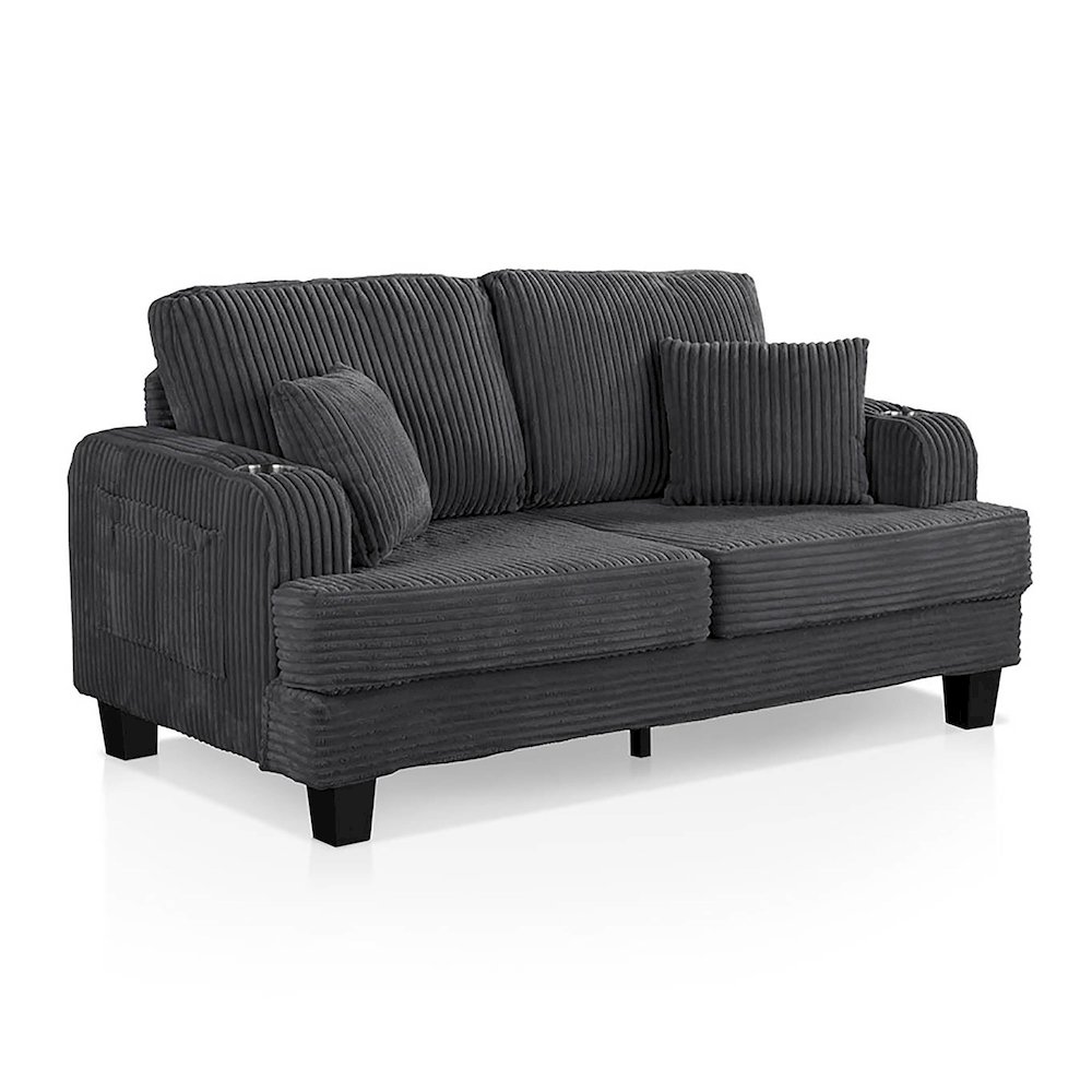 Kasin 2-Piece Chenille Living Room Set with USB Ports. Picture 3
