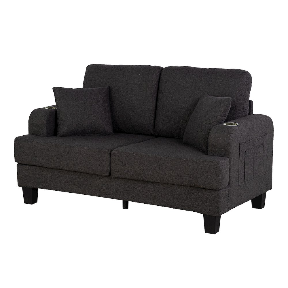 Viafora 2-Piece Boucle Sofa Set. Picture 2
