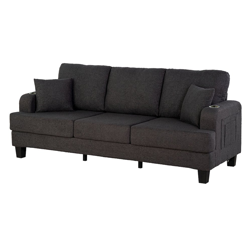 Viafora 2-Piece Boucle Sofa Set. Picture 3