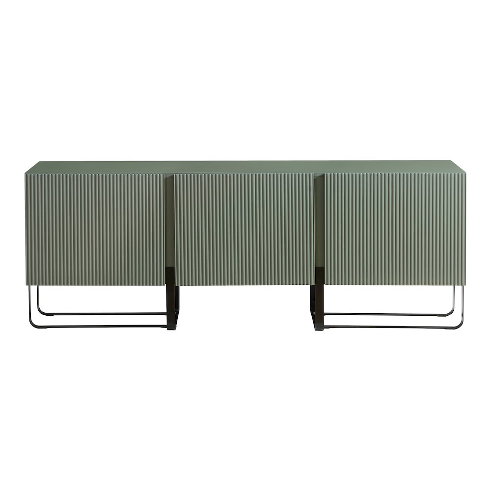 Haft Modern Wood 3-Cabinet TV Stand. Picture 2