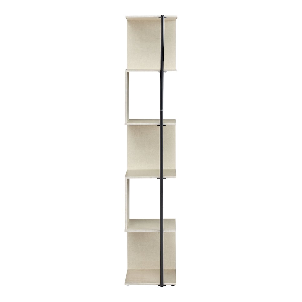 Cirion Modern Wood 5-Shelf Corner Bookcase. Picture 3