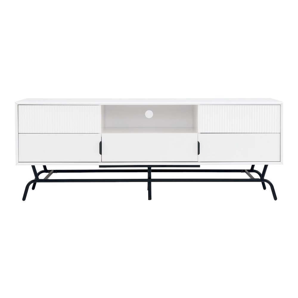 Yaztra TV Stand Fits TV's up to 65 in. with 3 Drawers. Picture 2
