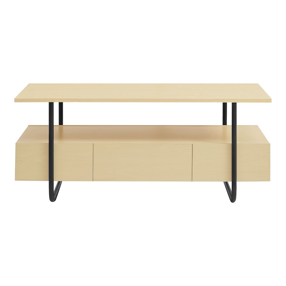 Parte Wood Storage Coffee Table in Light Maple. Picture 2