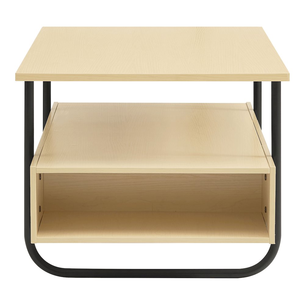 Parte Wood Storage Coffee Table in Light Maple. Picture 3