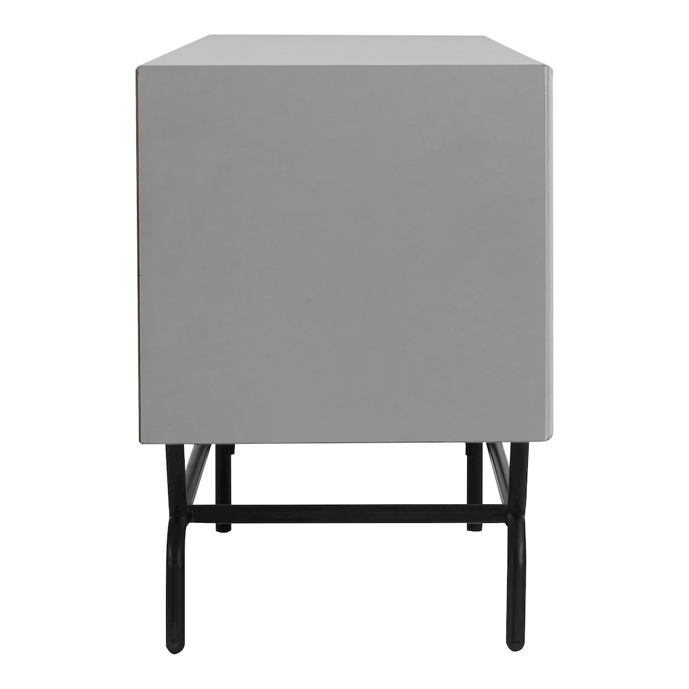 Umi Contemporary TV Stand for TV's up to 65" in Gray Pure. Picture 3