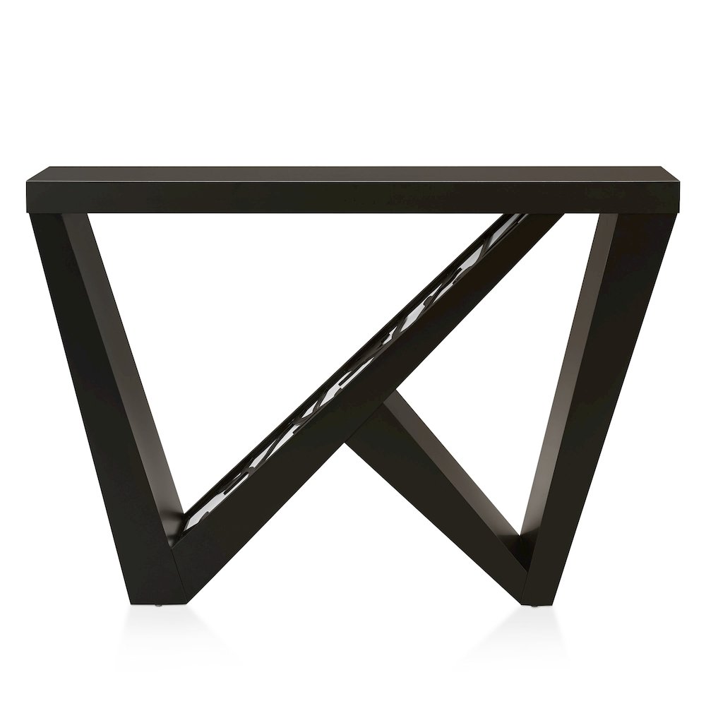Wyll Contemporary Indoor LED Wood Console Table with Remote. Picture 2