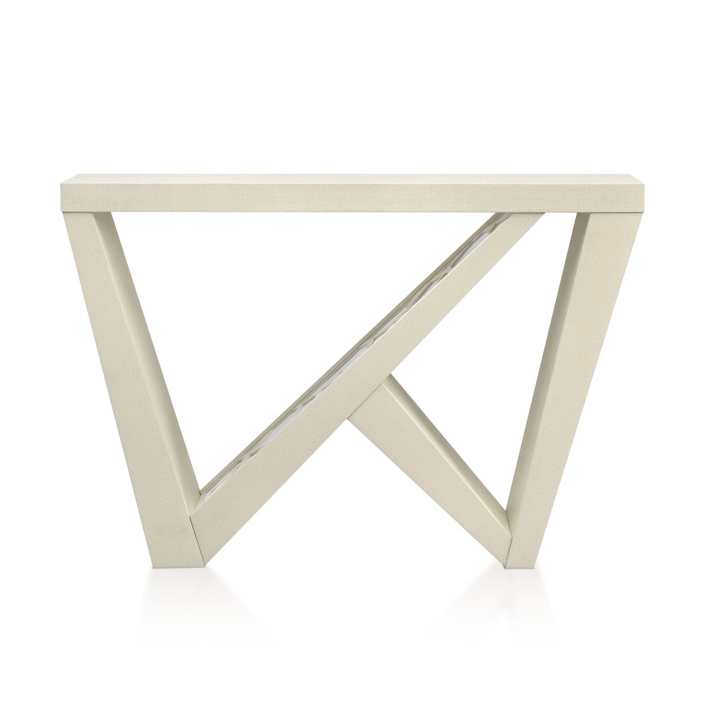 Wyll Contemporary Indoor LED Wood Console Table with Remote. Picture 2