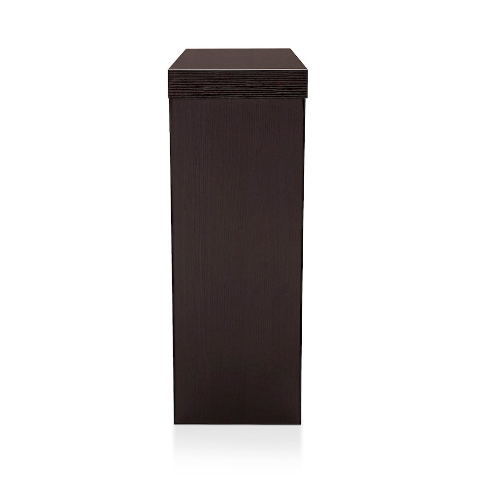 Wyll Contemporary Indoor LED Wood Console Table with Remote. Picture 3