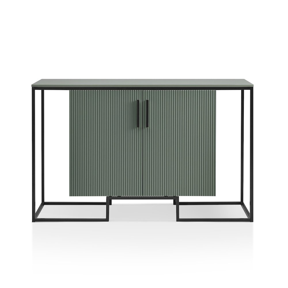 Kono Contemporary 2-Shelf Buffet in Sage Green. Picture 1