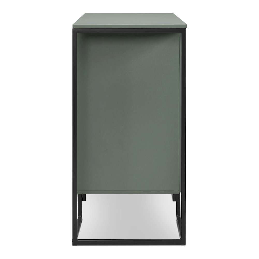 Kono Contemporary 2-Shelf Buffet in Sage Green. Picture 3