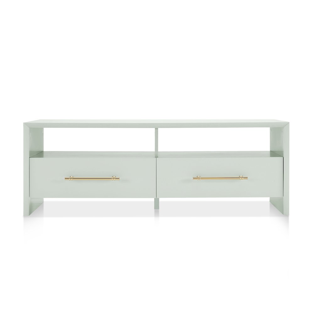 Elvora Modern Wood 2-Drawer and 2-Shelf Coffee Table. Picture 2