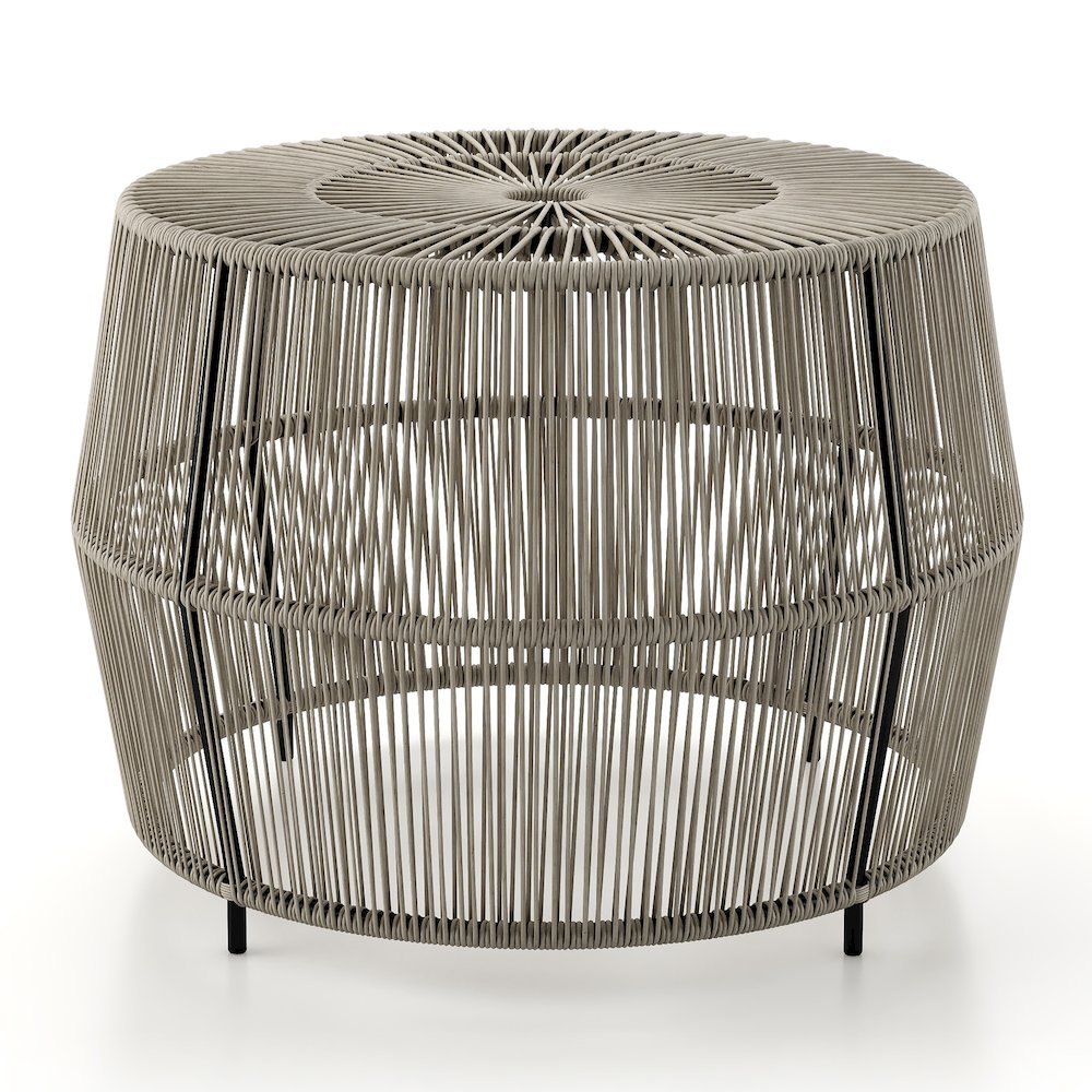 Muse & Lounge Co. Meja Wicker Round Outdoor Coffee Table. Picture 1