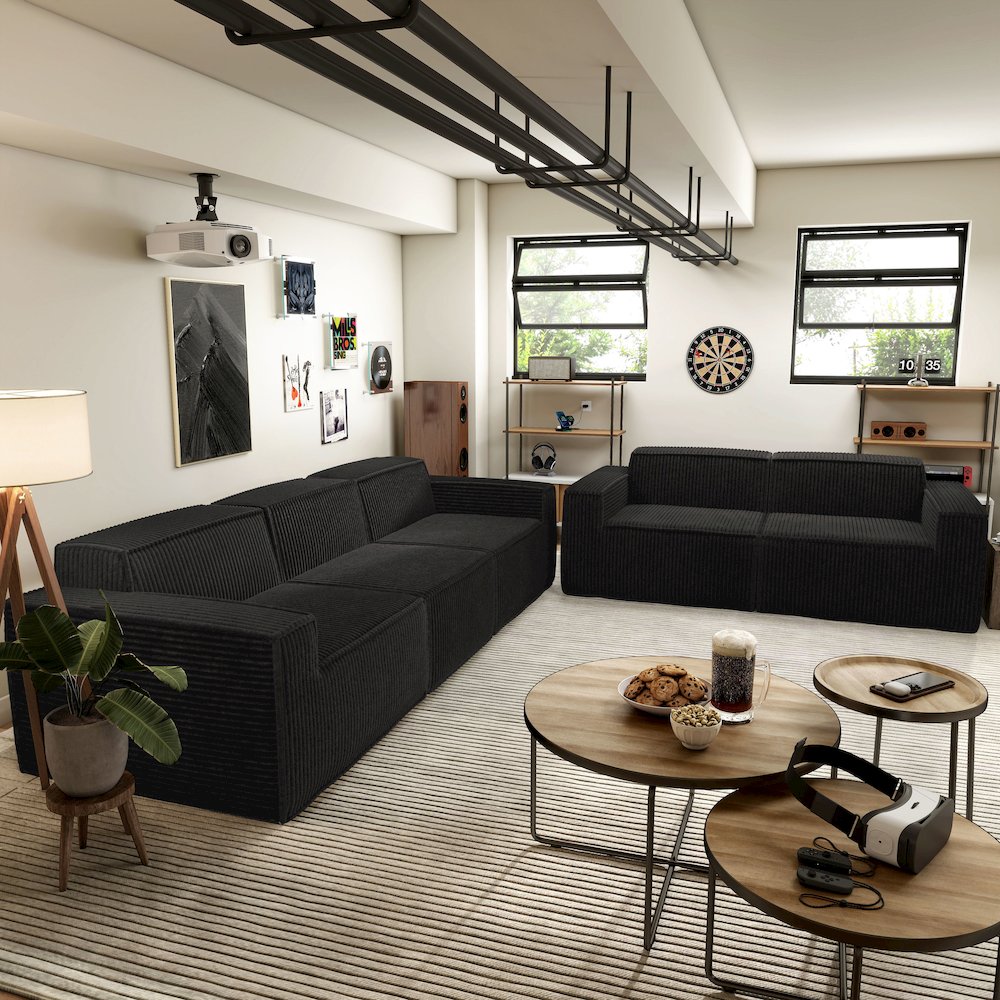 Winkler 2-Piece Chenille Modular Sofa Set. Picture 4