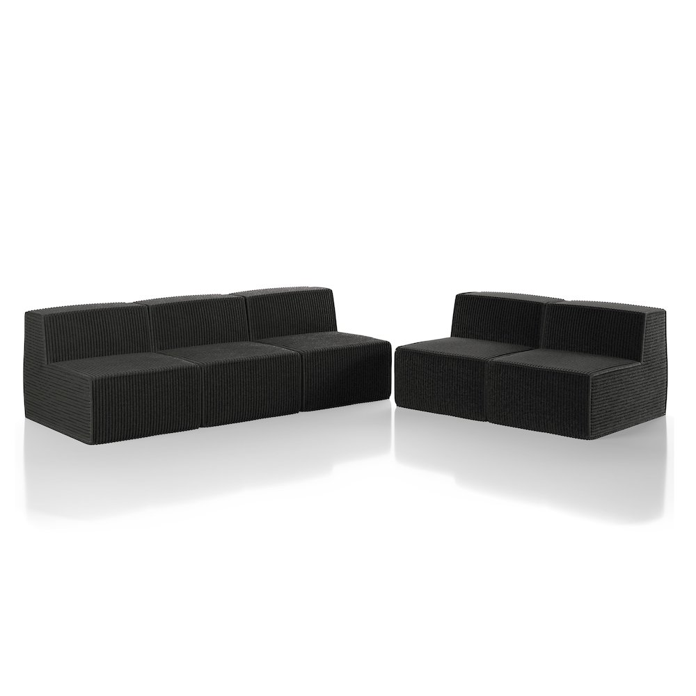 Winkler 2-Piece Chenille Modular Armless Sofa Set. Picture 1