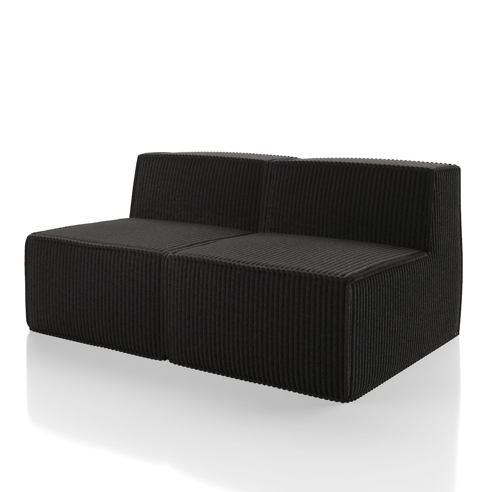 Winkler 63" Chenille Modular Armless Loveseat. Picture 1