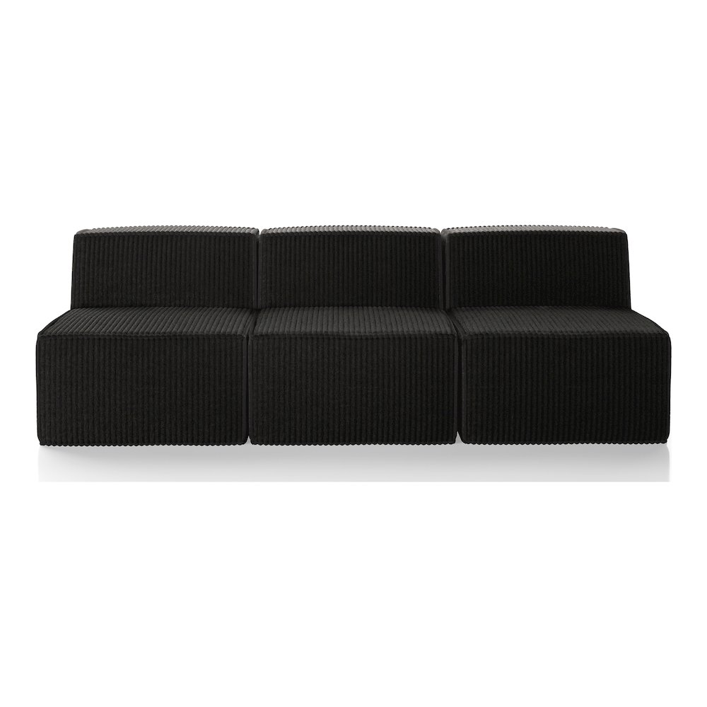 Winkler 94.5" Chenille Modular Armless Sofa. Picture 2