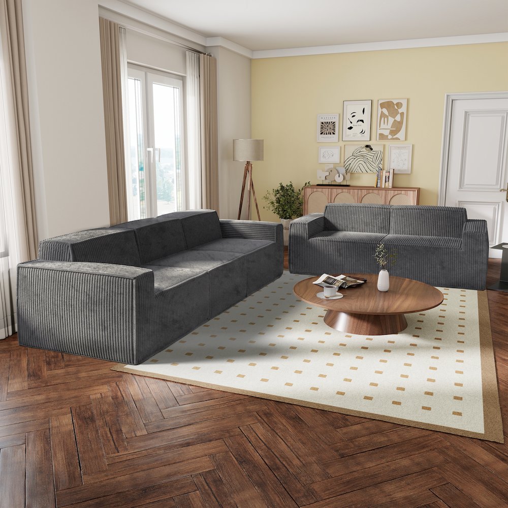 Winkler 2-Piece Chenille Modular Sofa Set. Picture 4