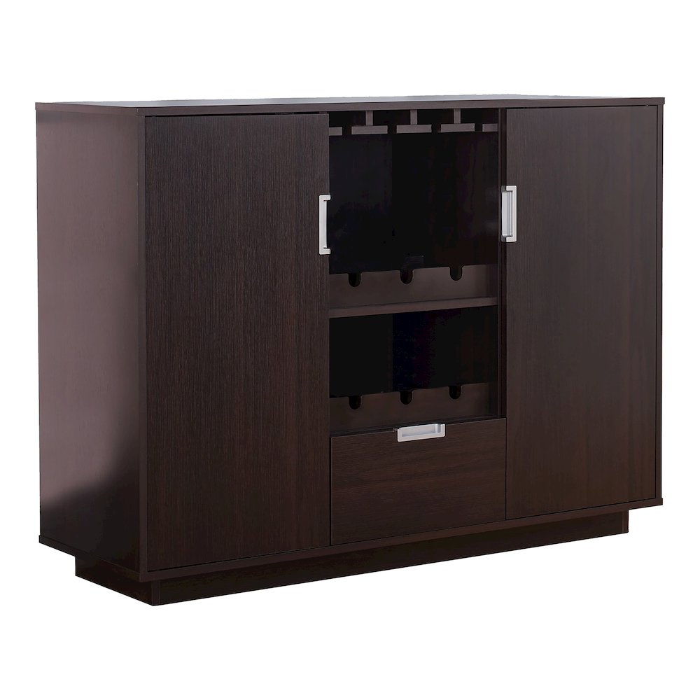 Porter Contemporary Wood Multi-Storage Buffet in Espresso. Picture 1