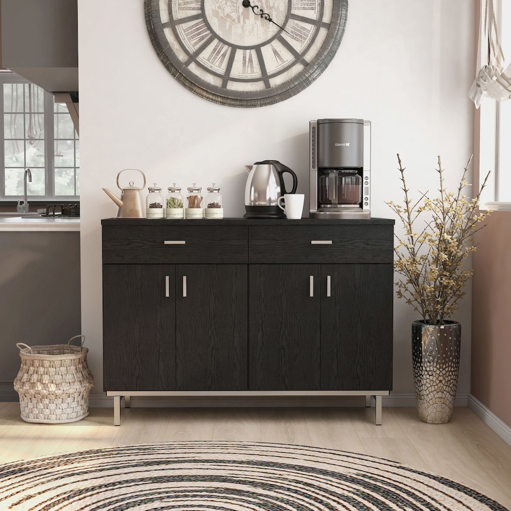 Coloma Wood 2-Drawer Buffet Server. Picture 5