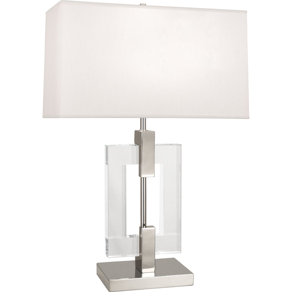 Lincoln Table Lamp in Polished Nickel Color. Picture 1