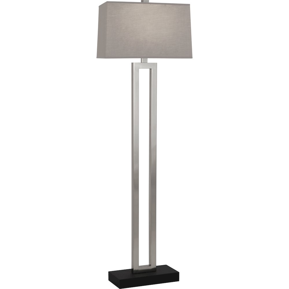 Doughnut Floor Lamp in Antique Silver Color. Picture 1